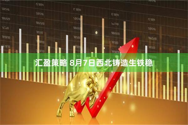 汇盈策略 8月7日西北铸造生铁稳